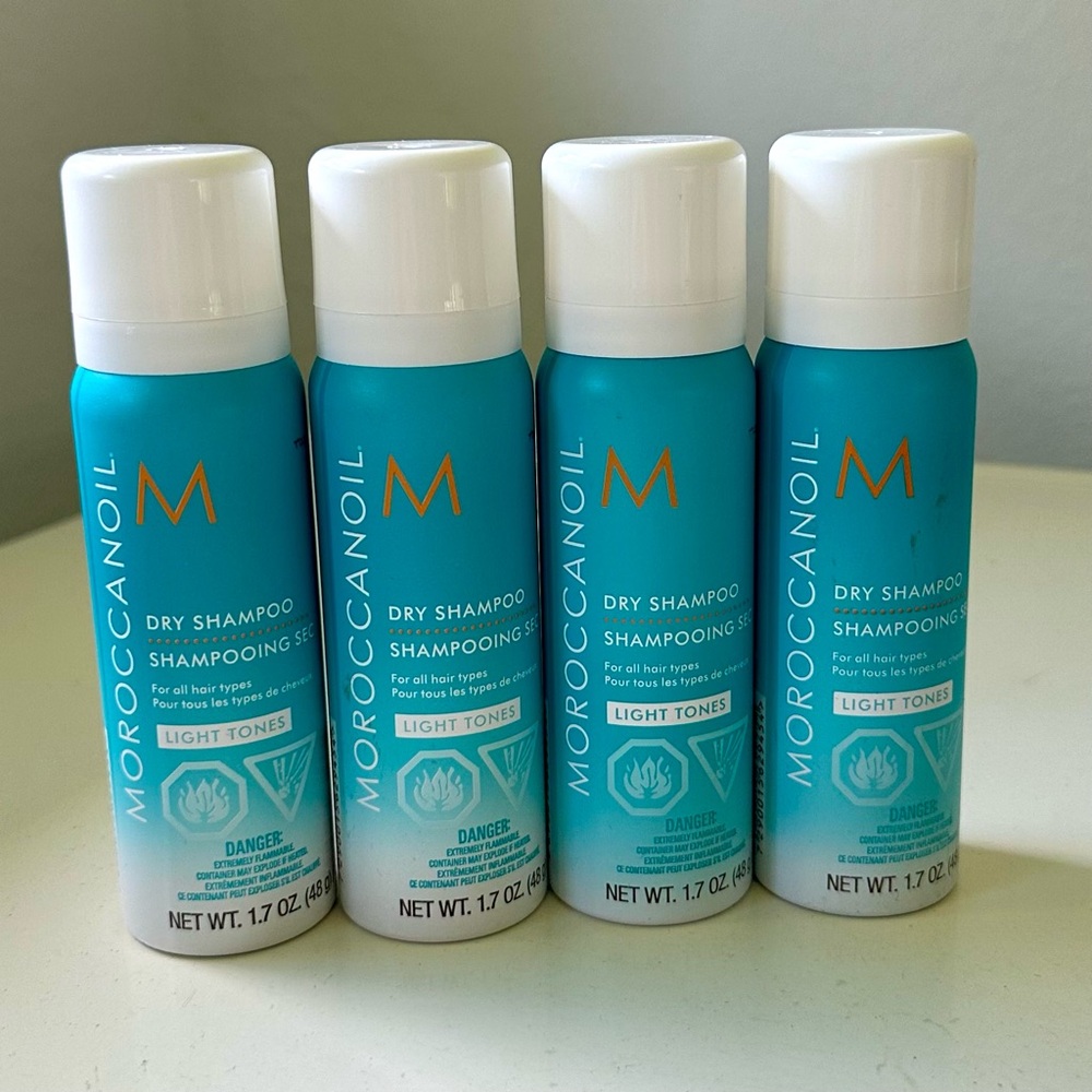 Bundle of 4 Moroccanoil Dry Shampoo Light Tones Mini Size